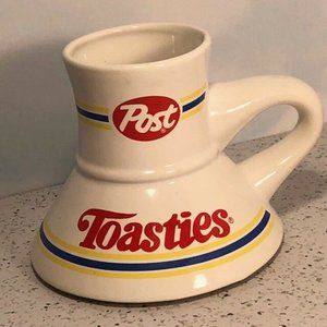 POST TOASTIES COFFEE MUG CUP VINTAGE CEREAL TOASTY